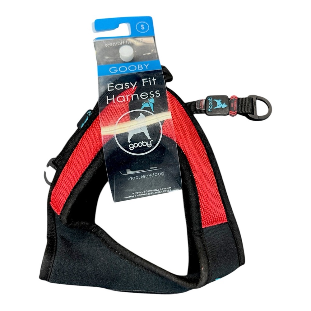 Gooby - Escape Free Easy Fit Harness Dog Step-In Harness for Dogs - Red/Sz. S
